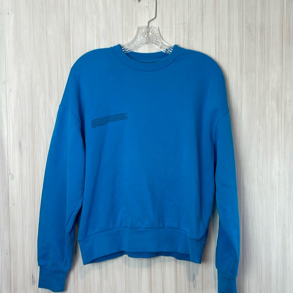 PANGAIA TEAL CREWNECK MENS xs womens large